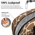 thumbnail image 5 of Insulated Lunch Bag for Women, Floral Print Oxford Fabric Lunch Box, Leakproof Thermal Cooler Tote for Work, School & Picnic, Leopard Animal Print, 5 of 5