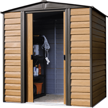 Arrow Storage Woodridge Steel Storage Shed, 6 ft. x 5 ft. WR65