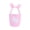 Pink, variant on Blue Blue Plaid Bunny Ear Basket Easter Themed Handbag For Treats Storage Classic Checkered Pattern For Practical Daily Use