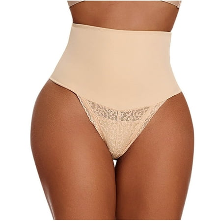 WMTBSRSW Tummy Control Shapewear Panties for Women High Waisted Seamless Thongs Floral Body Shaper Slimming Shapewear Underwear Girdle Panty