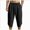 MEN PANTS-A55-Black, variant on Mens Cargo Pants Drawstring Relaxed Fit Pants Stretch Elastic Waist Work Outdoor Casual Pants with Pockets ,S-Light Gray