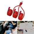 thumbnail image 2 of SIEYIO One to Three Nylon Braided Data Cable 5A Super Fast-charging Cord Extension Wire, 2 of 19