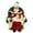 B, variante sur Statue de Bureau en Résine Festive du Père Noël avec Poses et Expressions Joyeuses pour Décorations de Fête