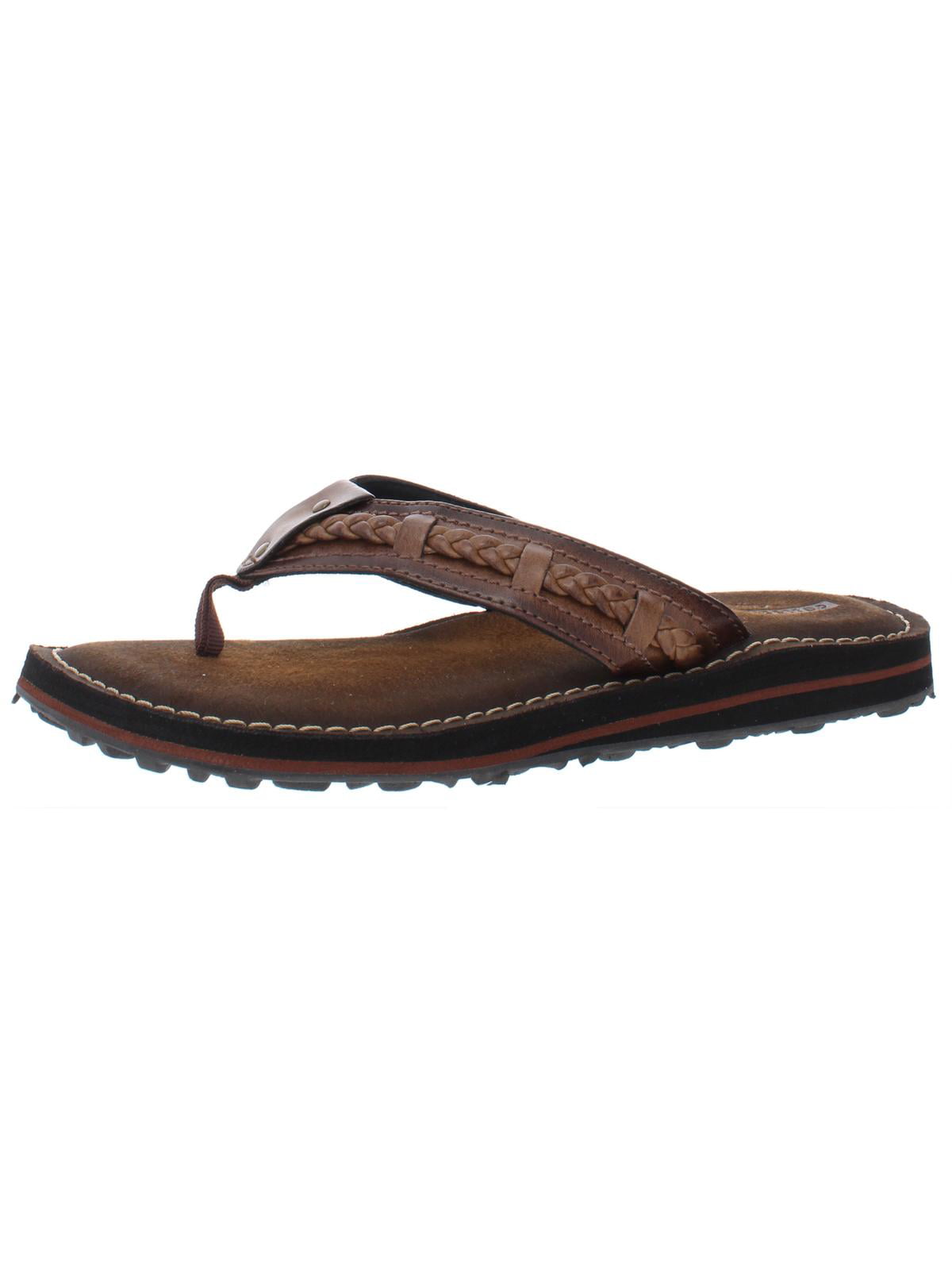 Clarks - Clarks Womens Fenner Nerice Faux Leather Thong Flip-Flops ...