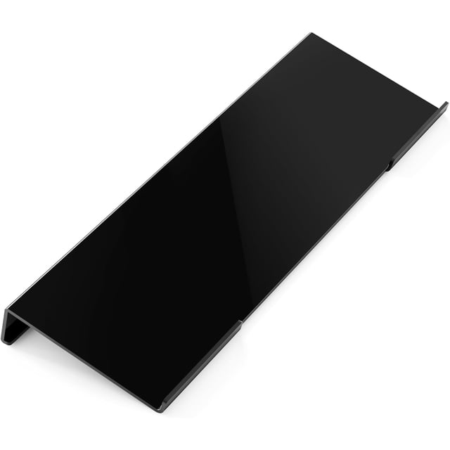 Acrylic Computer Keyboard Stand for Desktop (Black), Ergonomic Keyboard Tilted Elevated Rack Key Board Tray Holder Riser Stand for Office Home Desk Work Supplies