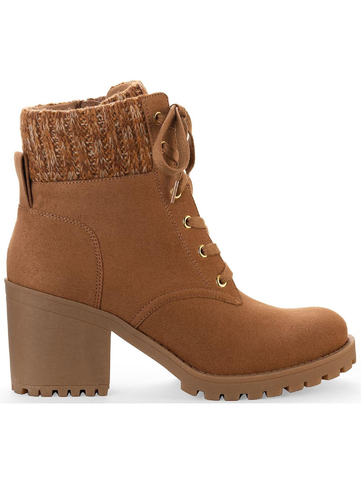 Padded cuff lace up hiker boots sale