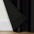 thumbnail image 5 of Eclipse Fresno Blackout Curtain Panel, Back Tab Window Curtain, Thermaweave, (1 Panel), 52 In Wide x 95 In Long, Black, 5 of 6