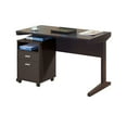 thumbnail image 6 of Desk w File Cabinet, 2 Storage Drawers, 47 Inch Red Cocoa Brown, 6 of 9