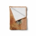 thumbnail image 2 of Fox Soft Flannel Fleece Throw Blanket, Fluffy Face of Forest Fox Young Baby Mammal Predator Canine Vixen, Cozy Plush for Indoor and Outdoor Use, 50" x 70", Pale Brown Orange White, by Ambesonne, 2 of 6