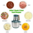 thumbnail image 3 of Food Processor, 5L Stainless Steel Multifunctional Powerful Chopping Grinding Food Processor Meat Blender for Kitchen, 3 of 7