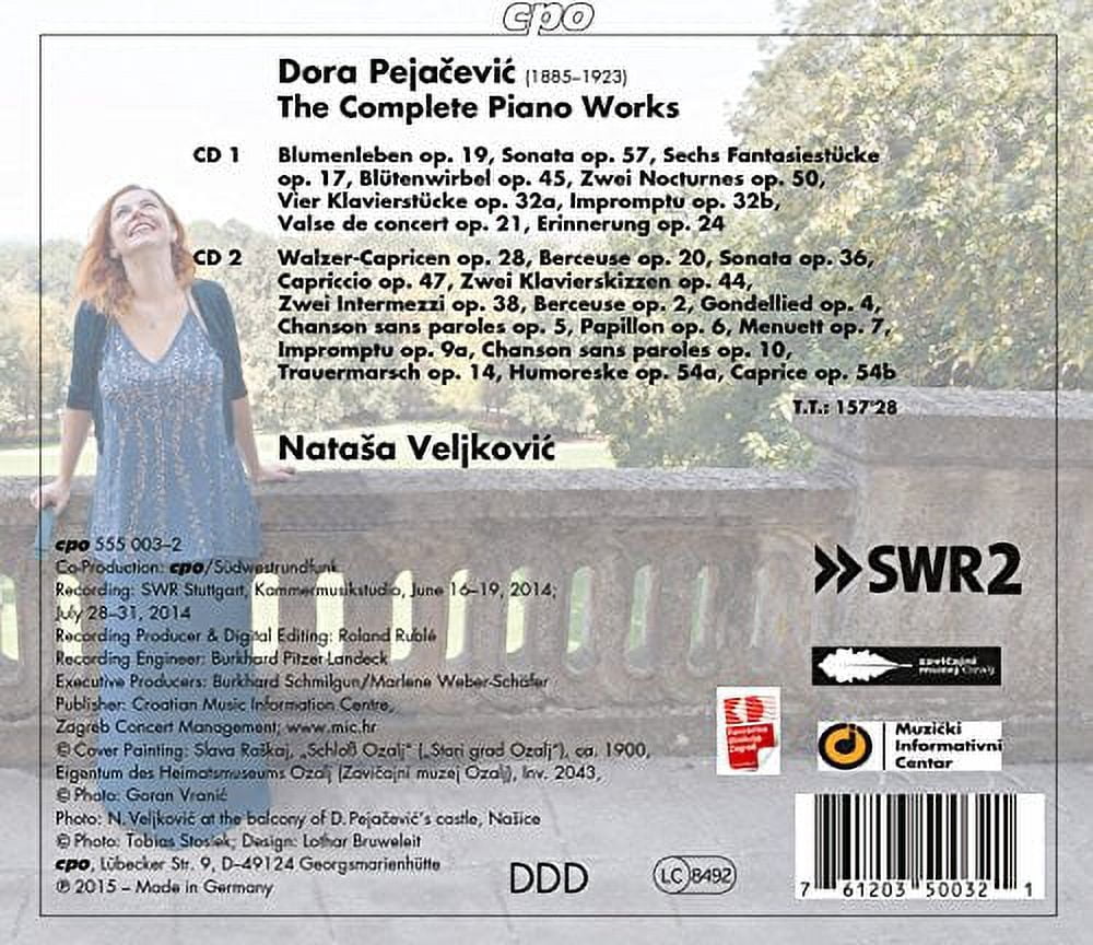 Pejacevic / Veljkovic,Natasa - Dora Pejacevic: The Complete Piano Works - Music & Performance - CD