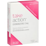 Angle View: Take Action Levonorgestrel Emergency Contraceptive, 1.5 mg