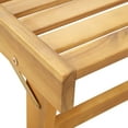 thumbnail image 6 of vidaXL Sun Lounger Dark grey Solid Acacia wood Standard Foldable, 6 of 6
