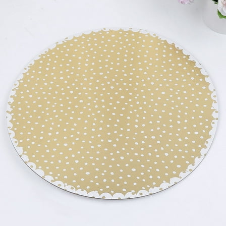 GOOHOCHY Golden Foldable Paper Cake Stand for Parties and Bakeries Ideal for Cake Storage 8.5 x 3.5 Inches