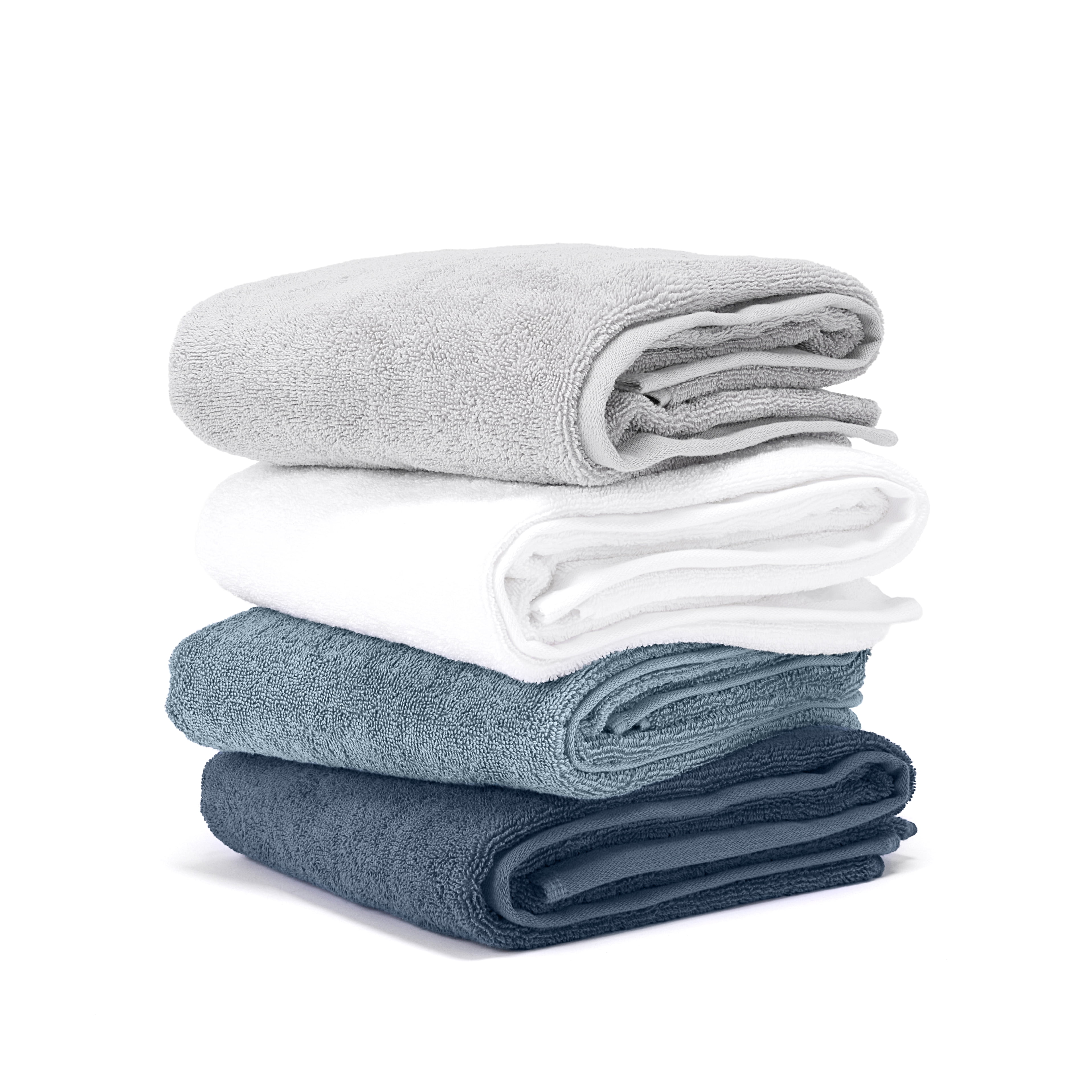 Noble Linens 4 pack Essential Cotton Bath Towels