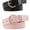 Black+Pink, variant on 2 Pack Women's PU Belts for Jeans Dresses Fashion Buckle Ladies Belt