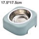thumbnail image 2 of Laklulu Cuenco para mascotas, cuenco de alimentación con protección del cuello inclinado de 15 grados, cuenco de comida para mascotas separable antivuelco, 2 of 5