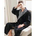 thumbnail image 5 of Richie House Men's Warm and Soft Fleece Robe Bathrobe RHM2759, 5 of 7