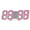 Pink, variant on Moocorvic 3D LED Digital Clock Wall Deco Glowing Night Mode Adjastable Electronic Table Clock Wall Clock Decoration Living Room LED Clock