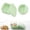 Green, variant on Square Silicone Food Storage Container, Leakproof Lid Bento Lunch Box for Lunch, Gym, and Camping