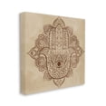 thumbnail image 3 of Detailed Botanical Hamsa Symbol Religious Graphic Art Gallery Wrapped Canvas Print Wall Art, 3 of 7