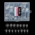 thumbnail image 2 of 206PCS Fake Nails Soft Press On Gel Nail Tips, Pre-Shaped Full Cover Nail Extension, 12 Sizes Acrylic Gelly Tips for Home DIY Manicure-Extra Short Ballet, 2 of 6
