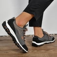 thumbnail image 4 of Women's Hiking Sneakers Comfortable Outdoor Sports Climbing Shoes Lace up Waterproof Trekking Outdoor Traveling Running Shoes Gray Size 7, 4 of 6