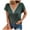Green, variant on lmcalzta V Neck T Shirts for Women Summer Tops Stretch Comfy Basic Tees Solid Color S-3xl