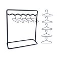 thumbnail image 3 of arctrm Doll Garment Rack Set Dollhouse Decor Metal Miniature Clothing Storage with Girl 11 Hangers, 3 of 9
