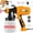 Yellow, variant on Paint Sprayer 1400ml, 550W HVLP Electric Spray Paint Gun with 4 Nozzles 3 Spray Patterns for House Painting, Home Interior and Exterior, Flow Control, Easy to Clean, Orange