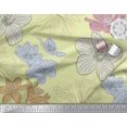 thumbnail image 2 of Soimoi Tissu Viscose Georgette Imprimé Fleur de Lys Tissu de Couture Yard 42 Pouces de Large, 2 of 3