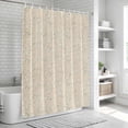 thumbnail image 5 of Florals Shower Curtain Set - Extra Long 72" x 96" Washable Bathtub Curtain with 12 Hooks, Country White Flowers Botanical Plants Ivory Waterproof Fabric Stall Shower Curtains for Bathroom Décor, 5 of 8