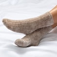 thumbnail image 6 of Martha Stewart Womens 2 Pack Rib Chenille Sock Silver Grey/Powder Pink, 6 of 9