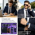 thumbnail image 6 of BESTSKY Exquisite Gifts Sets for Men,Father's Day Birthdays Gift Set with Box,Key Ring Sunglasses Wallet Pen Gift Set for Birthday Father's Day Thanksgiving Gifts, 6 of 7