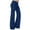 Blue, variant on LEBONYARD Leggings for Women,Women Workout Out Leggings Stretch Waist Button Pocket Yoga Gym Loose Pants