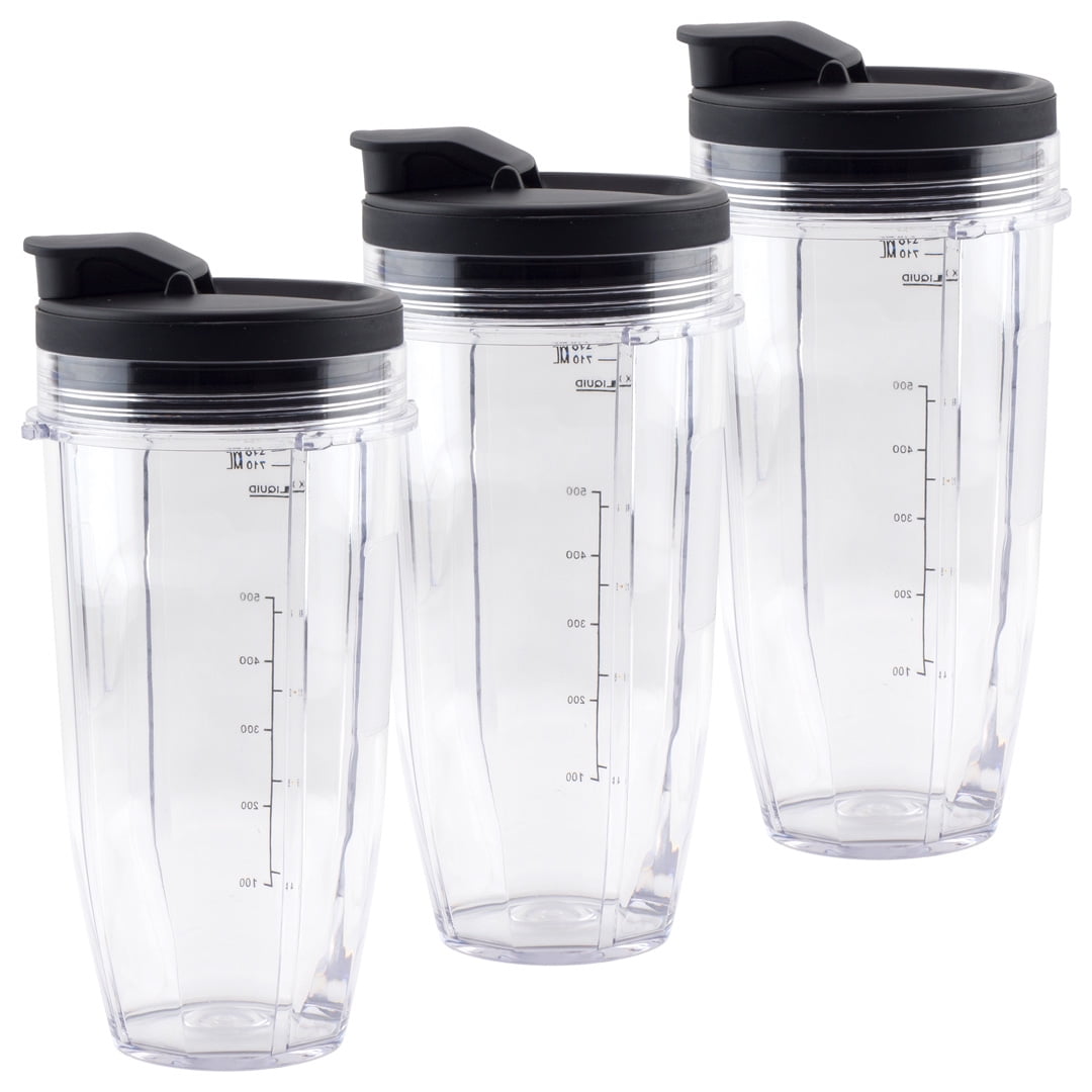Blendin 2 Pack 18oz Short Capacity Cup with Lip Rings,Fits