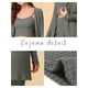 thumbnail image 3 of Pijama de punto para mujer Ropa de dormir casual Pantalones Shrug Cardigan 3ps Lounge Set Small Grey, 3 of 4