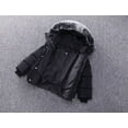 thumbnail image 5 of Boys Down Jacket Winter Warm Insulated Coat With Soft Trim Hood For Kids And Youth Outdoor Cold Weather,Size:5-6 Years, 5 of 6