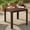 Brown, variant on LeisureMod Mace Modern Outdoor Bistro Dining Table with Woven Weave Design, UV-Resistant Polypropylene Patio Table with Umbrella Hole for Patio, Balcony & Garden, White