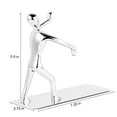 thumbnail image 2 of Hiziwimi Heavy Duty Stainless Steel Kung Fu Man Bookends Nonskid Humanoid Bookends for Home Office Llibrary School Decorative bookends (1 Pair), 2 of 6