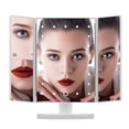 thumbnail image 1 of Espejo de maquillaje HUOGUO, pantalla táctil LED de 22 luces, 3 veces, 1 of 5