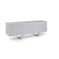 thumbnail image 2 of 28" White High Gloss Buffet, 2 of 3