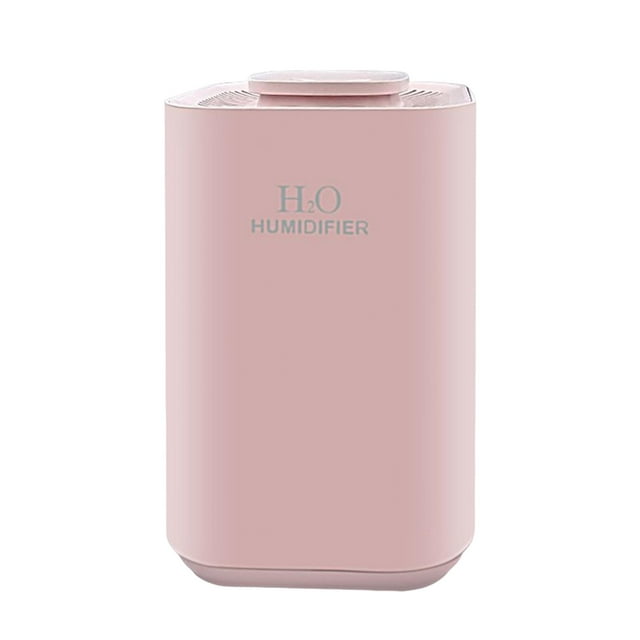 Humidificador de 3300 ml, luz colorida, portátil, luz nocturna, temporizador USB, para oficina, hogar y habitación. Rosa