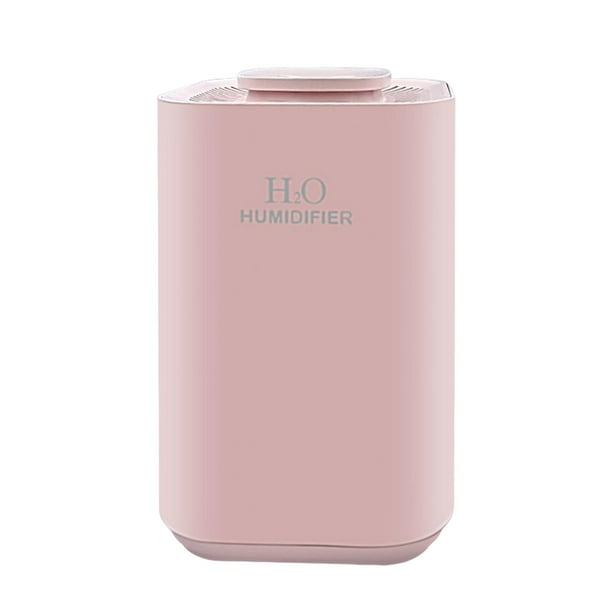 Lámpara humidificadora de 3,3 l, lámpara de noche, temporizador portátil USB para oficina, dormitorio, habitación de bebé. Rosa