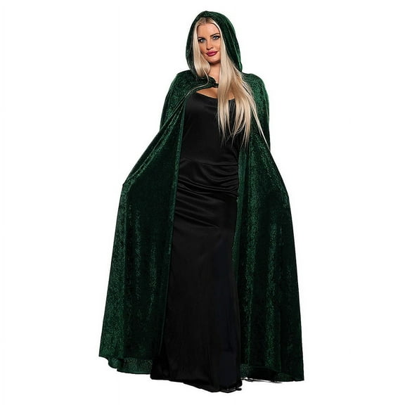 UNDERWRAPS Witch Cloak Green - Green Cape Adult Halloween Costume for Women,