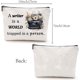thumbnail image 2 of Bolsas de maquillaje para mujer, organizador de cosméticos de viaje, estuche metálico con cremallera, multiusos, de polialgodón, para lápices, neceser, bolsa de lona para cosméticos, regalos., 2 of 6