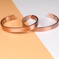 thumbnail image 4 of 2 pulseras magnéticas de cobre para desintoxicación linfática para mujeres,artritis, túnel carpiano, alivio del dolor, drenaje linfático, pulseras magnéticas de cobre sólido 99,9% con estilo liwang YONGSHENG, 4 of 5