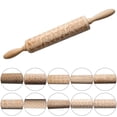 thumbnail image 2 of Rolling Pin Creative Wooden Reusable Non Stick Dough Roller Baking Roller, 2 of 7