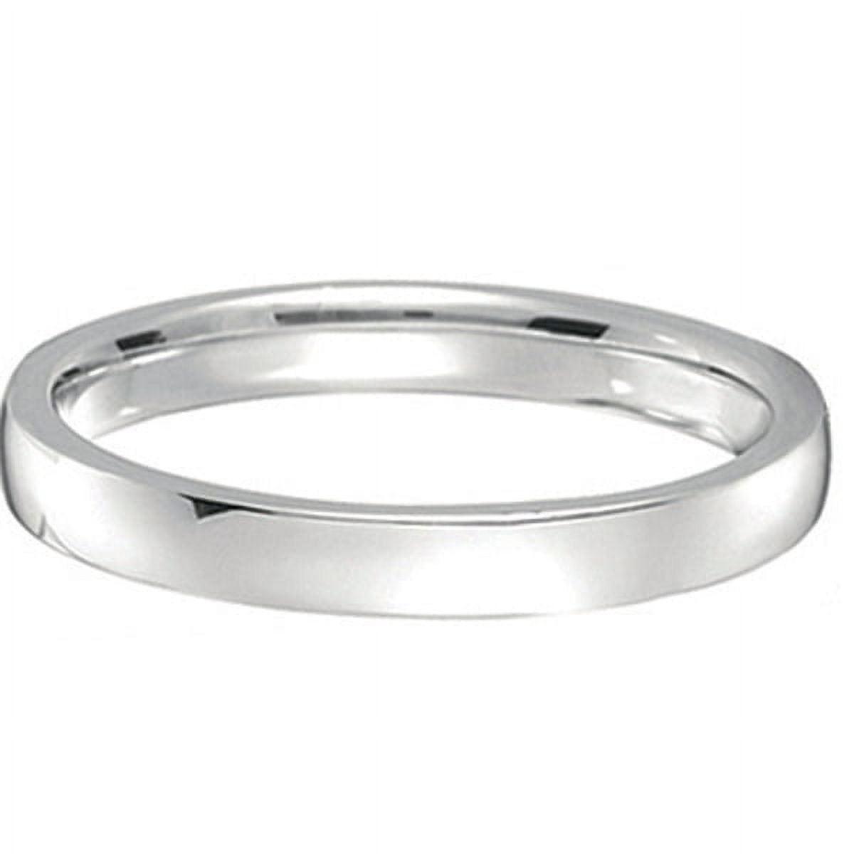 14k White Gold Wedding Ring Low Dome Comfort Fit (2mm) - Walmart.com