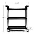 thumbnail image 2 of TRINITY 3-Tier Utility Cart, 2 of 3